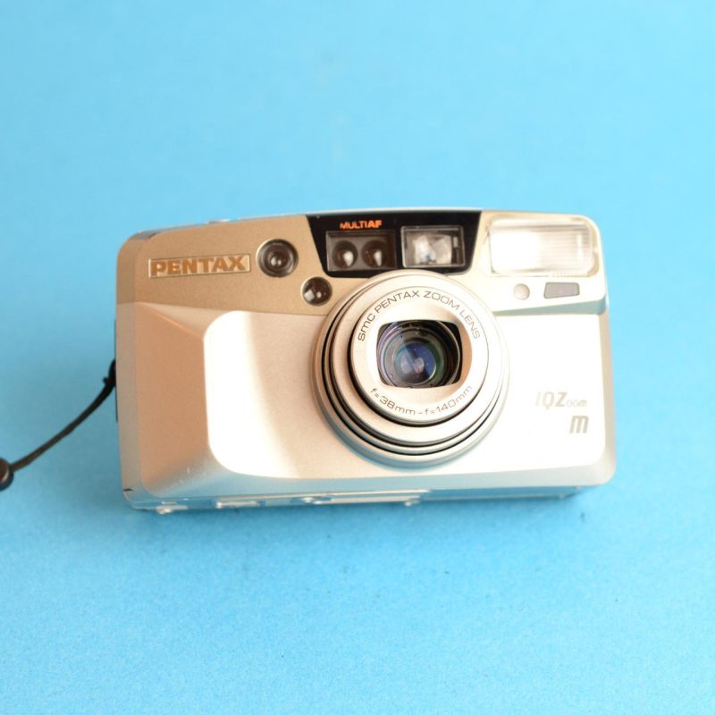 Pentax IQZoom 140M | 35mm Point & Shoot Film Camera | Tested & Working | Silver & Gold - Image 2