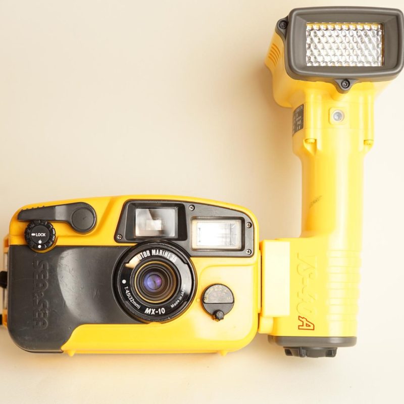 Sea & Sea Motor Marine 35 + YS-40A Flash | 35mm Underwater Film Camera | Tested & Working | Yellow - Image 2